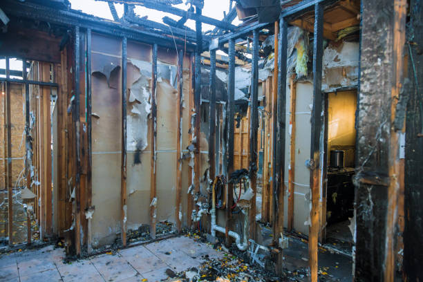 Professional Emergency Fire Cleanup technician working in Crozet, VA